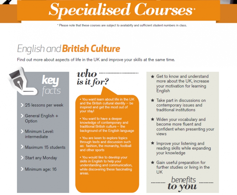 영국 런던 어학연수 추천 - 학비 저렴한 '말번하우스(Malvern House - London) - 스페셜 코스 - 영어와 영국문화