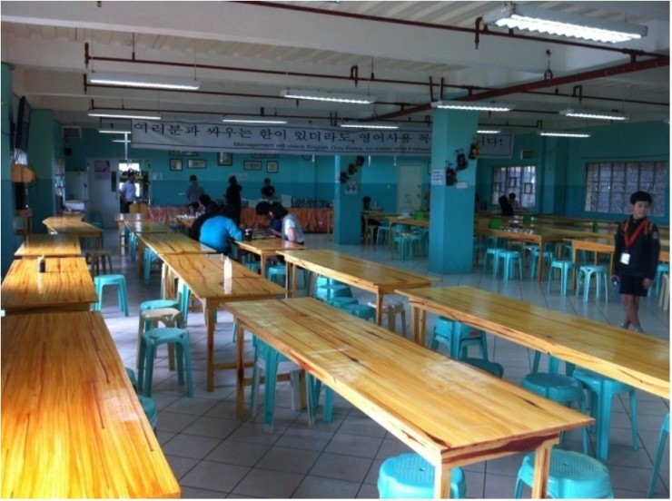 [필리핀 어학원] 바기오 클락 헬프(Help) 어학원 - 필리핀 어학연수 식당의 모습