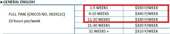 호주골드코스트어학연수할인